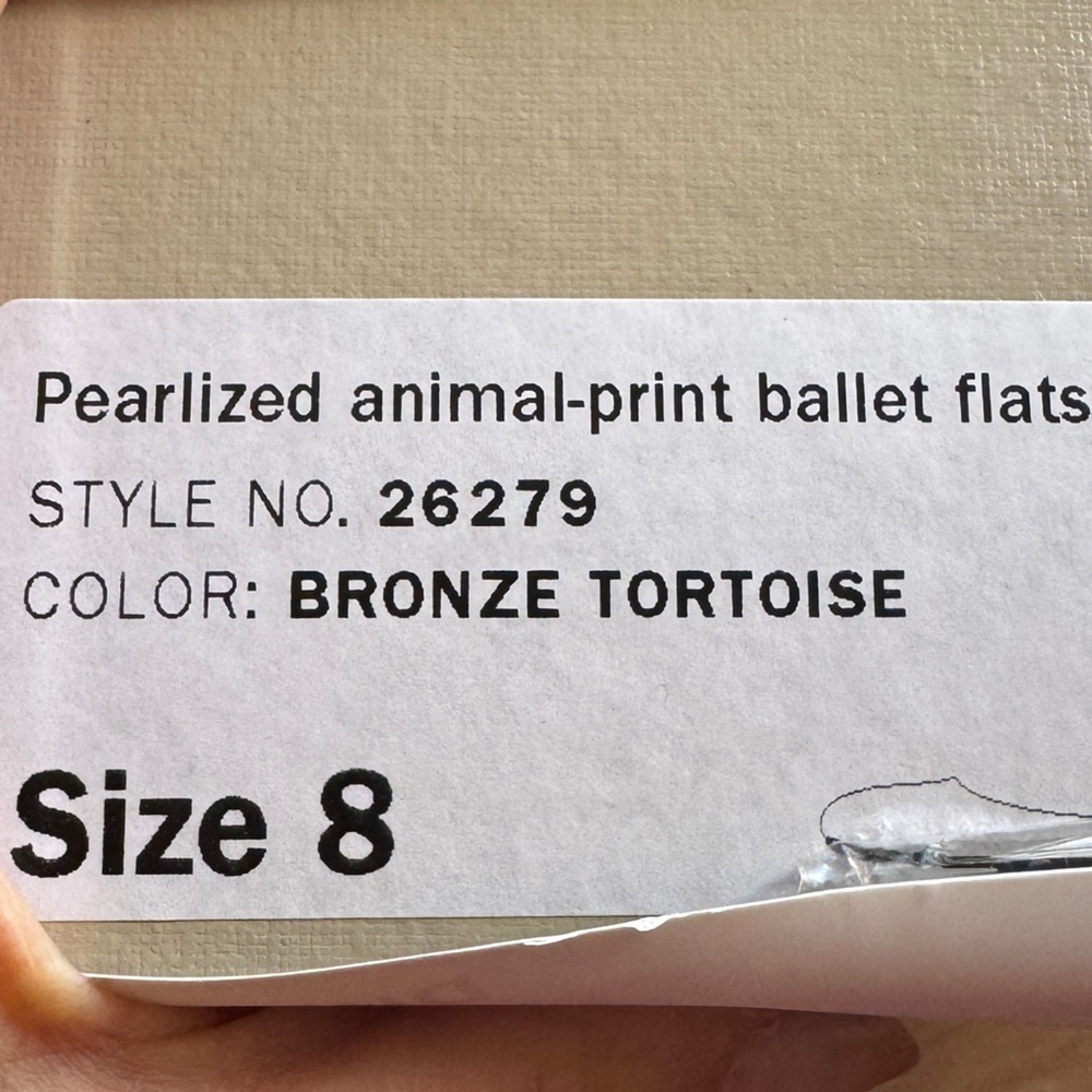 J.Crew Kelcey patent tortoise ballet flats.size 8 - Picture 13 of 14